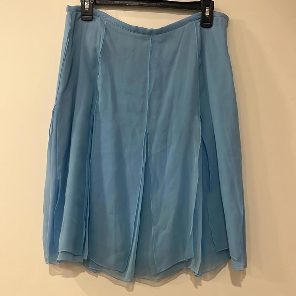 Blue Spenser Jeremy Silk skirt size 10